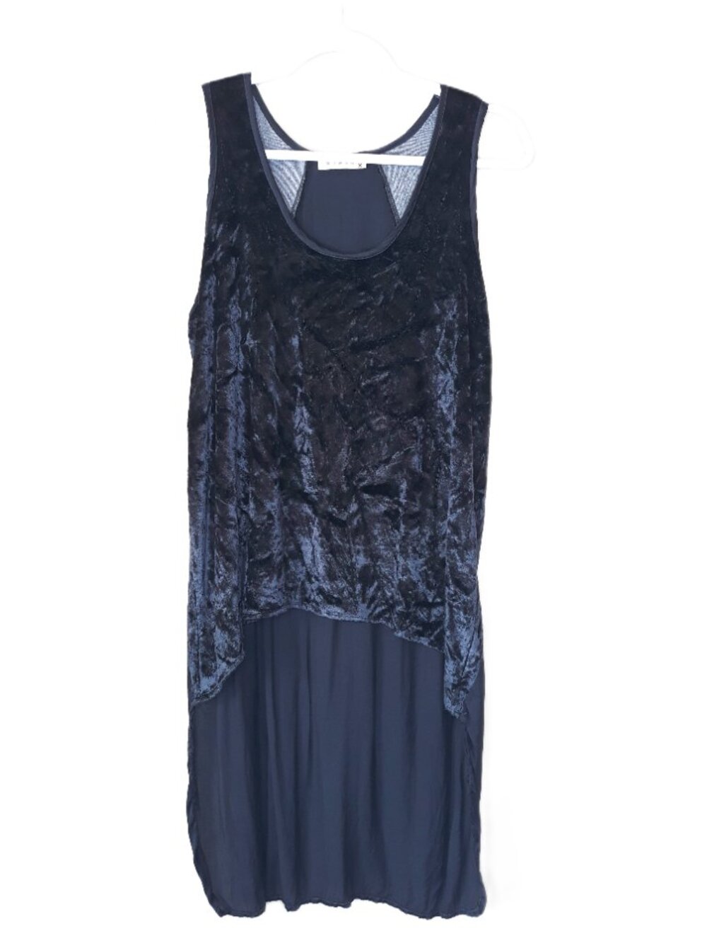 Women's Crushed Velvet Satin Top Sleeveless Indie Sleaze Whimsigoth Punk Stark X
